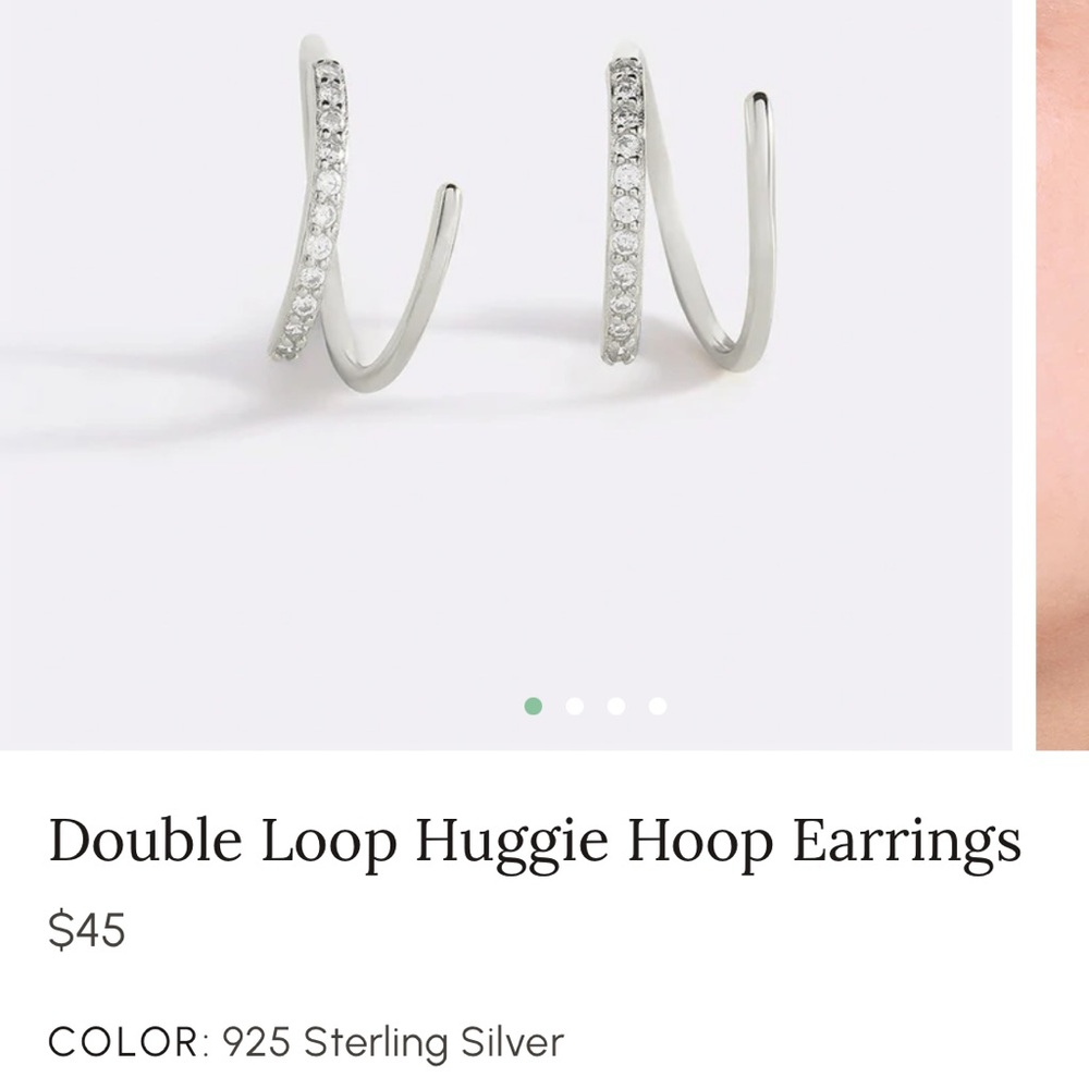 Mint & Lily Silver Earrings